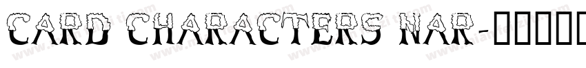 Card Characters Nar字体转换
